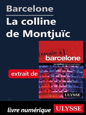 cover image of Barcelone--La colline de Montjuïc